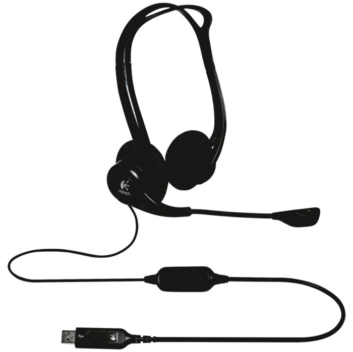 Logitech slušalke USB PC 960 stereo z mikrofonom-odprta embalaža - Image 4