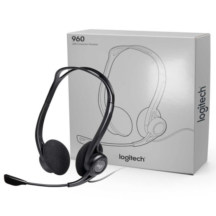 Logitech slušalke USB PC 960 stereo z mikrofonom-odprta embalaža - Image 3