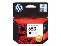 HP 650 Black Original Ink Advant. Cartr.