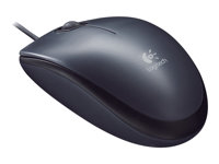 LOGI M90 corded optical Mouse grey - Image 4