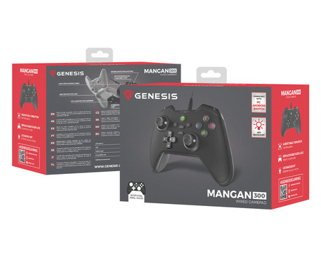 GENESIS MANGAN 300 žični igralni plošček / gamepad, 19 gumbov, vibriranje, LED - Image 6