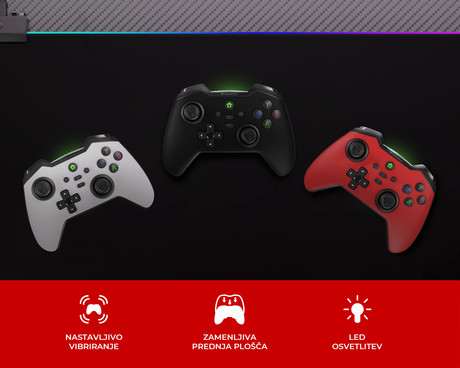 GENESIS MANGAN 400 brezžični igralni plošček / gamepad, 19 gumbov, - Image 6