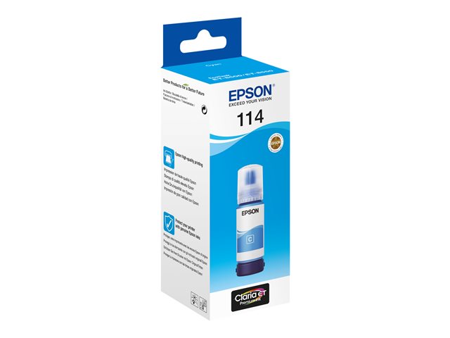 EPSON 114 EcoTank Cyan ink bottle - Image 3