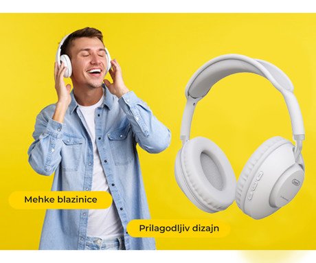 TREVI DJ 12E42 BT brezžične naglavne slušalke, Bluetooth 5.3, polnilna - Image 3