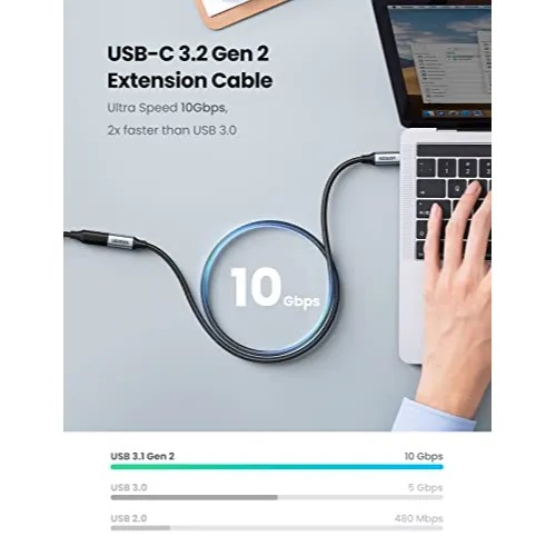 Ugreen USB-C podaljšek, 1M - PolyBag - Image 6
