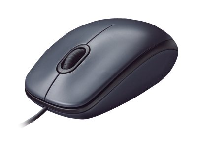 LOGI M90 corded optical Mouse grey - Image 3