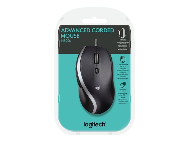LOGI M500s Corded Mouse Black - Image 5