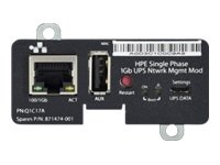 HPE Single Phase 1Gb UPS Ntwrk Mgmt Mod