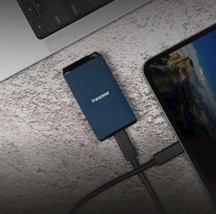 SSD Transcend prenosni 1TB 410C, USB C 20Gbps, 2000/2000MB/s, robustno ohišje - slika 3