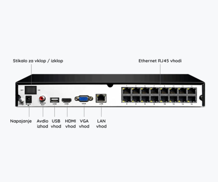 Reolink RLK16-1200B8-A varnostni komplet, 1x NVR snemalna enota (4TB) + - Image 3
