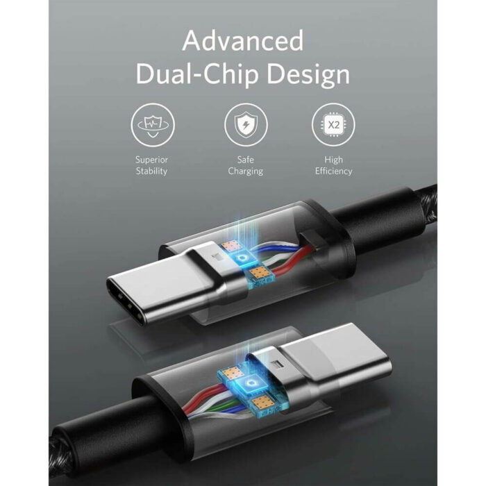 Anker 310 USB-C na USB-C kabel 240 W, 0,9m, črn - Image 6