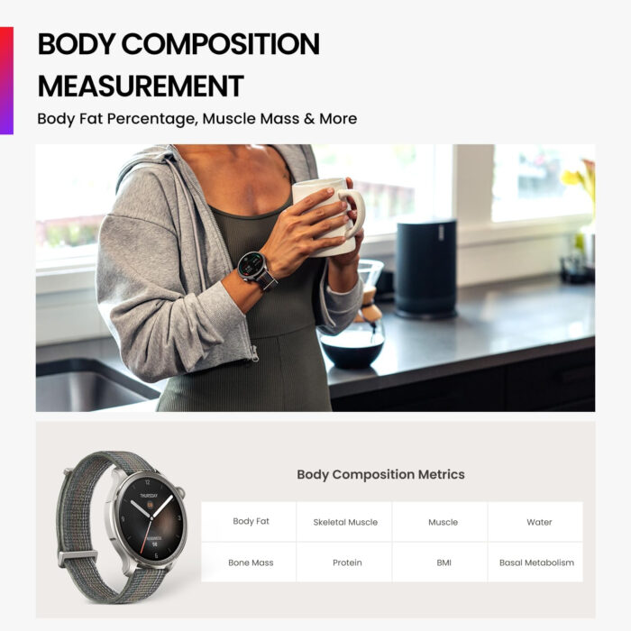 Amazfit Balance pametna ura, črna - Image 6