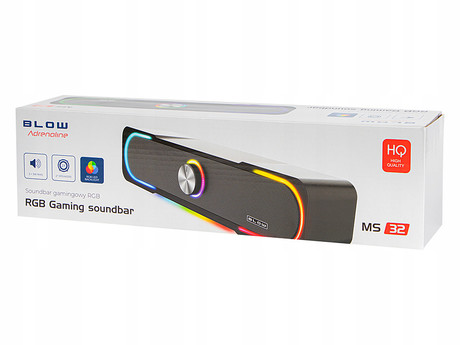 BLOW MS-32 Adrenaline računalniški zvočnik / soundbar, 2.0 STEREO, USB, RGB - Image 6