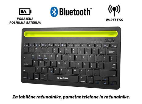 Univerzalna BLUETOOTH tipkovnica za tablične računalnike, pametne telefone