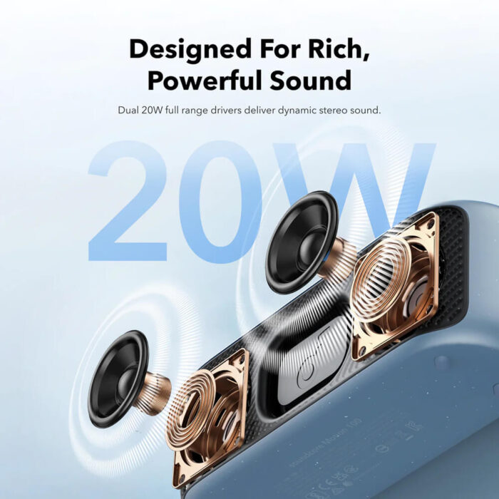Anker Soundcore prenosni Bluetooth zvočnik Motion 100, črn - Image 6