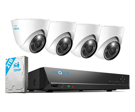 Reolink RLK8-1200D4-A varnostni komplet, 1x NVR snemalna enota (2TB) + 4x IP - Image 6