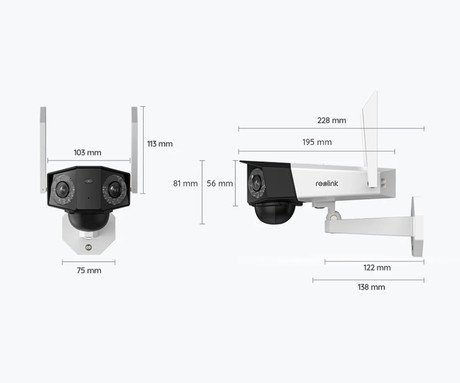 Reolink Duo 2 WiFi Battery IP kamera, kamera, 2 objektiva, 2K Quad HD, WiFi, - Image 3