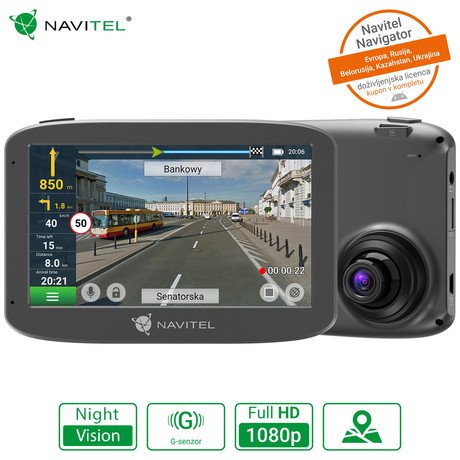 NAVITEL RE 5 DUAL avto kamera in navigacija, 2v1, Full HD, Night Vision,