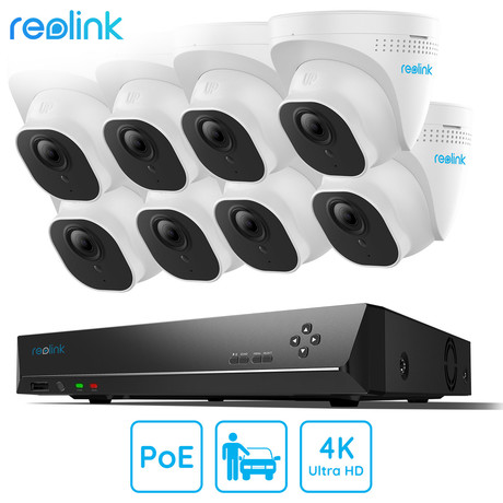 Reolink RLK16-800D8-A varnostni komplet, 1x NVR snemalna enota (4TB) + 8x IP