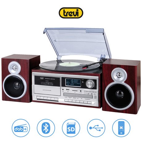 TREVI TT-1072, Glasbeni sistem, FM Radio DAB/DAB+, Gramofon, Kasetofon,