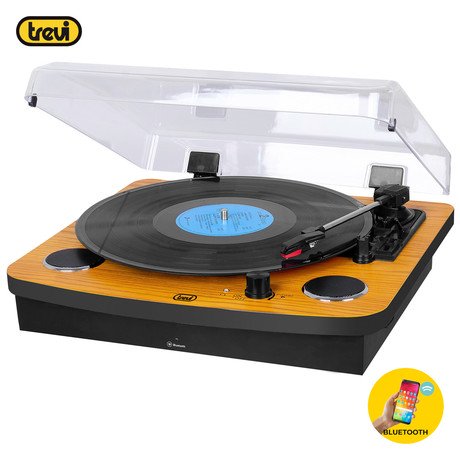 TREVI TT 1022 BT Prenosni gramofon s tehnologijo Bluetooth, STEREO zvočnika,