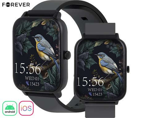 FOREVER ForeVigo 3 SW-320 pametna ura, 1.7" zaslon, Bluetooth, Android + iOS,