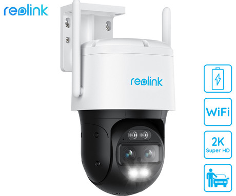 Reolink TrackMix WiFi Battery IP kamera, kamera, dva objektiva, 2K Super HD,