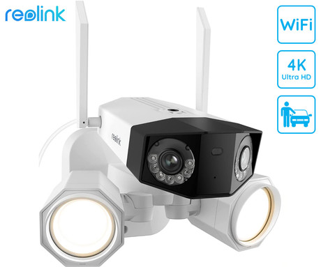 Reolink Duo Floodlight WiFi IP kamera, dva objektiva, 4K Ultra HD, WiFi, 180°