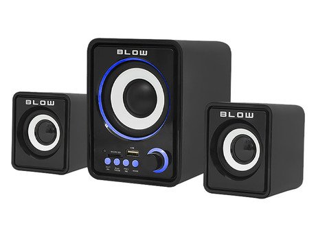 BLOW računalniški zvočniki MS-26, 2.1 Stereo, USB, microSD, LED osvetlitev, - Image 3