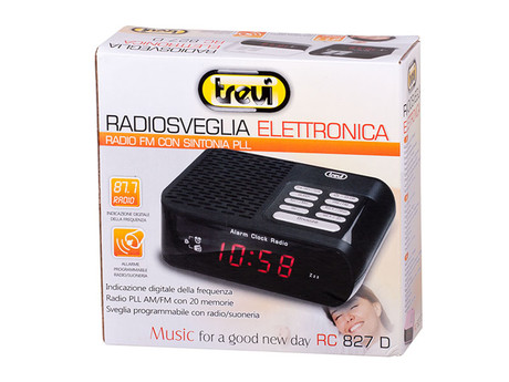 TREVI RC 827 Digital Radio alarm ura, FM Radio, Snooze, Sleep, črna - Image 3