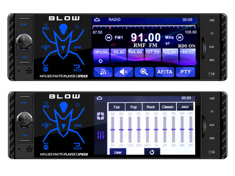 BLOW SPIDER avto radio, RDS, FM Radio, Bluetooth, 4x60W, zaslon na dotik, - Image 6