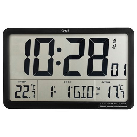 TREVI OM 3560 RC digitalna ura, stenska / namizna, + zunanji senzor, čas, datum, - Image 5