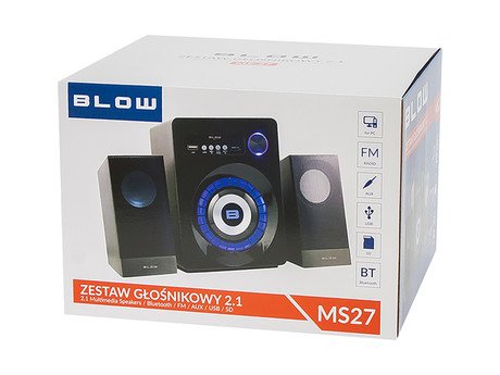 BLOW računalniški zvočniki MS-27, 2.1 Stereo, USB, microSD, Bluetooth, Radio - Image 6
