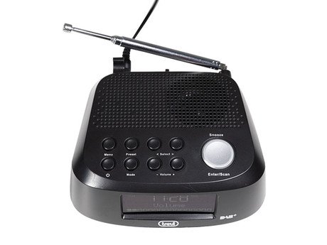 TREVI RC 80D4 Radio alarm ura + DAB/DAB+/FM Radio, USB polnilec, črna - Image 6