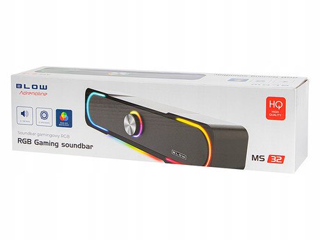 BLOW MS-32 Adrenaline računalniški zvočnik / soundbar, 2.0 STEREO, USB, RGB - Image 6