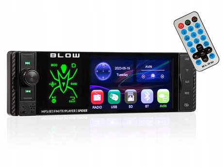 BLOW SPIDER avto radio, RDS, FM Radio, Bluetooth, 4x60W, zaslon na dotik, - Image 5