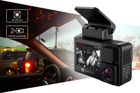 Avto kamera NAVITEL RS2 DUO, 2v1 prednja in notranja, 2" zaslon, Night Vision, - Image 5