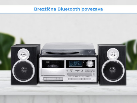 TREVI TT-1072, Glasbeni sistem, FM Radio DAB/DAB+, Gramofon, Kasetofon, - Image 3