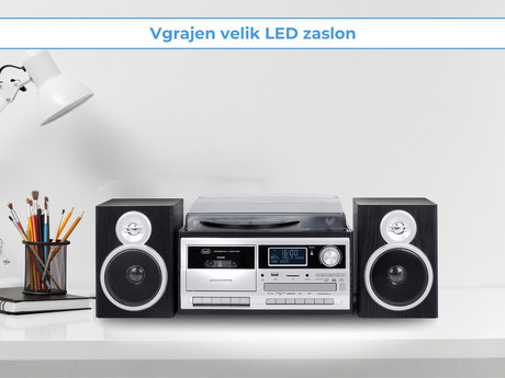 TREVI TT-1072, Glasbeni sistem, FM Radio DAB/DAB+, Gramofon, Kasetofon, - Image 5