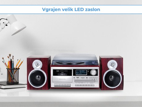 TREVI TT-1072, Glasbeni sistem, FM Radio DAB/DAB+, Gramofon, Kasetofon, - Image 5
