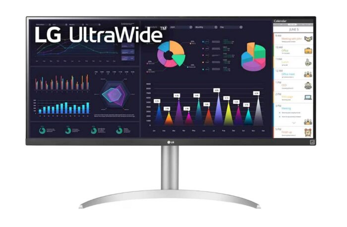 Monitor LG 34WQ650-W, 34", IPS, 21:9, 2560x1080, HDMI, DP, USB-C, zvočnik