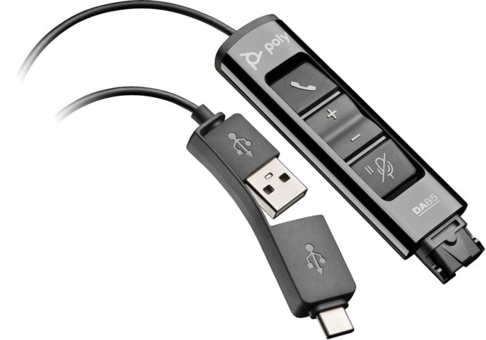 Poly DA85 USB na QD Adapter - združljiv s katerimi koli slušalkami Poly s Quick