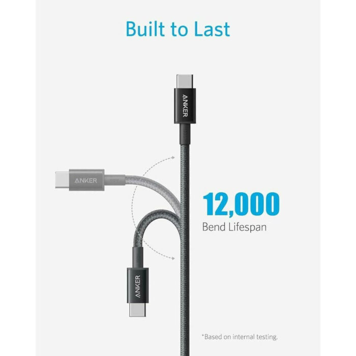Anker 310 USB-C na USB-C kabel 240 W, 1,8m, črn - Image 5