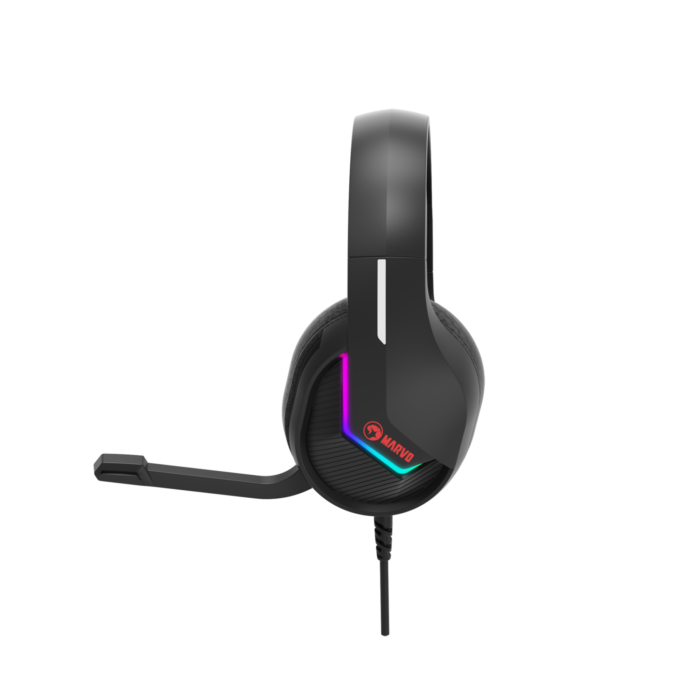 MARVO H8618 BK ŽIČNE SLUŠALKE RGB ČRNE - Image 3