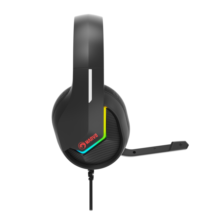 MARVO H8618 BK ŽIČNE SLUŠALKE RGB ČRNE - Image 4