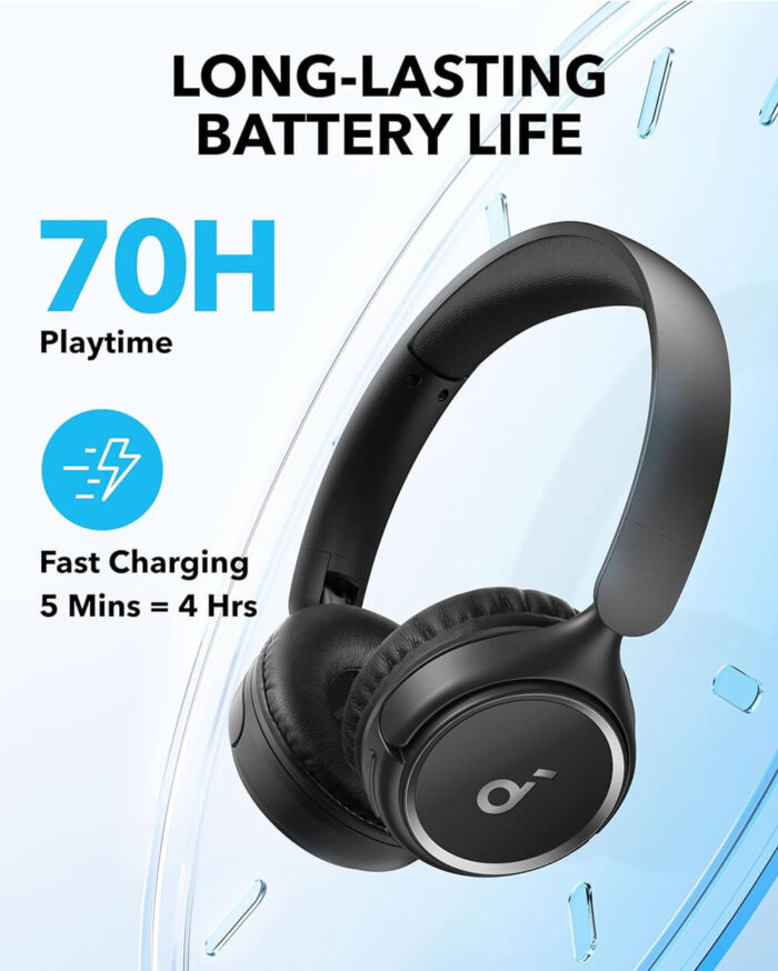 Anker Soundcore H30i naglavne Bluetooth slušalke, črne - Image 4