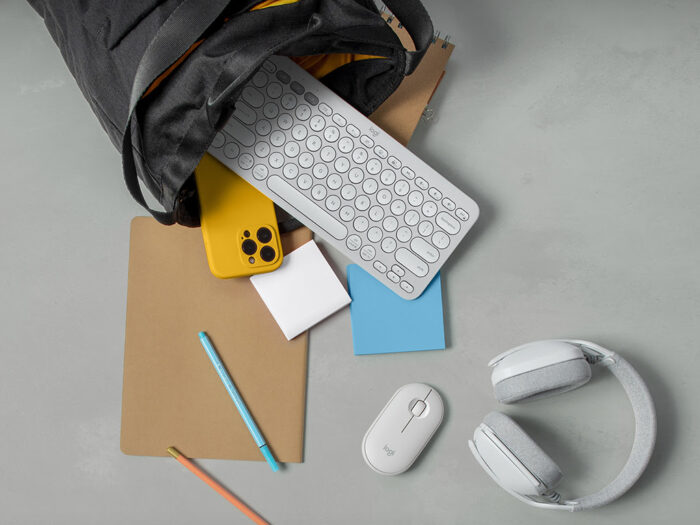 Logitech Miška Pebble 2 M350S Wireless, bela - slika 3