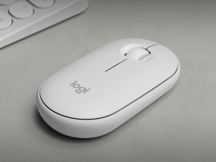 Logitech Miška Pebble 2 M350S Wireless, bela