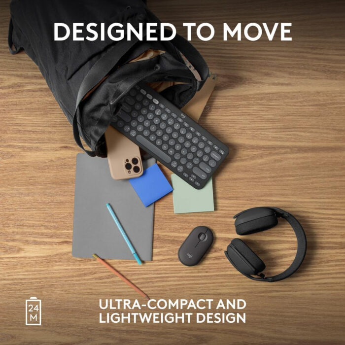 Logitech Miška Pebble 2 M350S Wireless, grafitna - Image 5