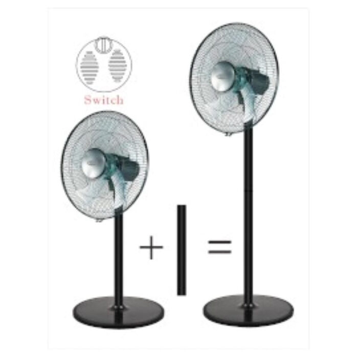 Be Cool Stojalo in namizni ventilator 40cm črn - Image 3